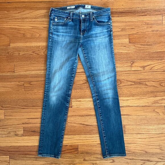 AG Adriano Goldschmied The Stilt Cigarette Blue Jeans | Size 28 - Picture 3 of 14